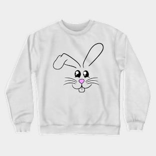 Laughing bunny face Crewneck Sweatshirt